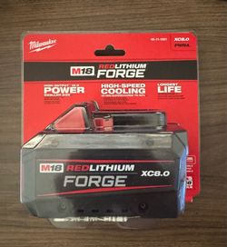Milwaukee M18 18V Lithium-Ion REDLITHIUM FORGE XC 8.0 Ah Battery
