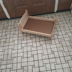 Wooden Doll Bed/ 14 X 22 X 10 Inches 