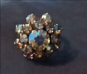 Star cluster ring iridescent sparkle