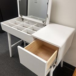 White Vanity Desk 