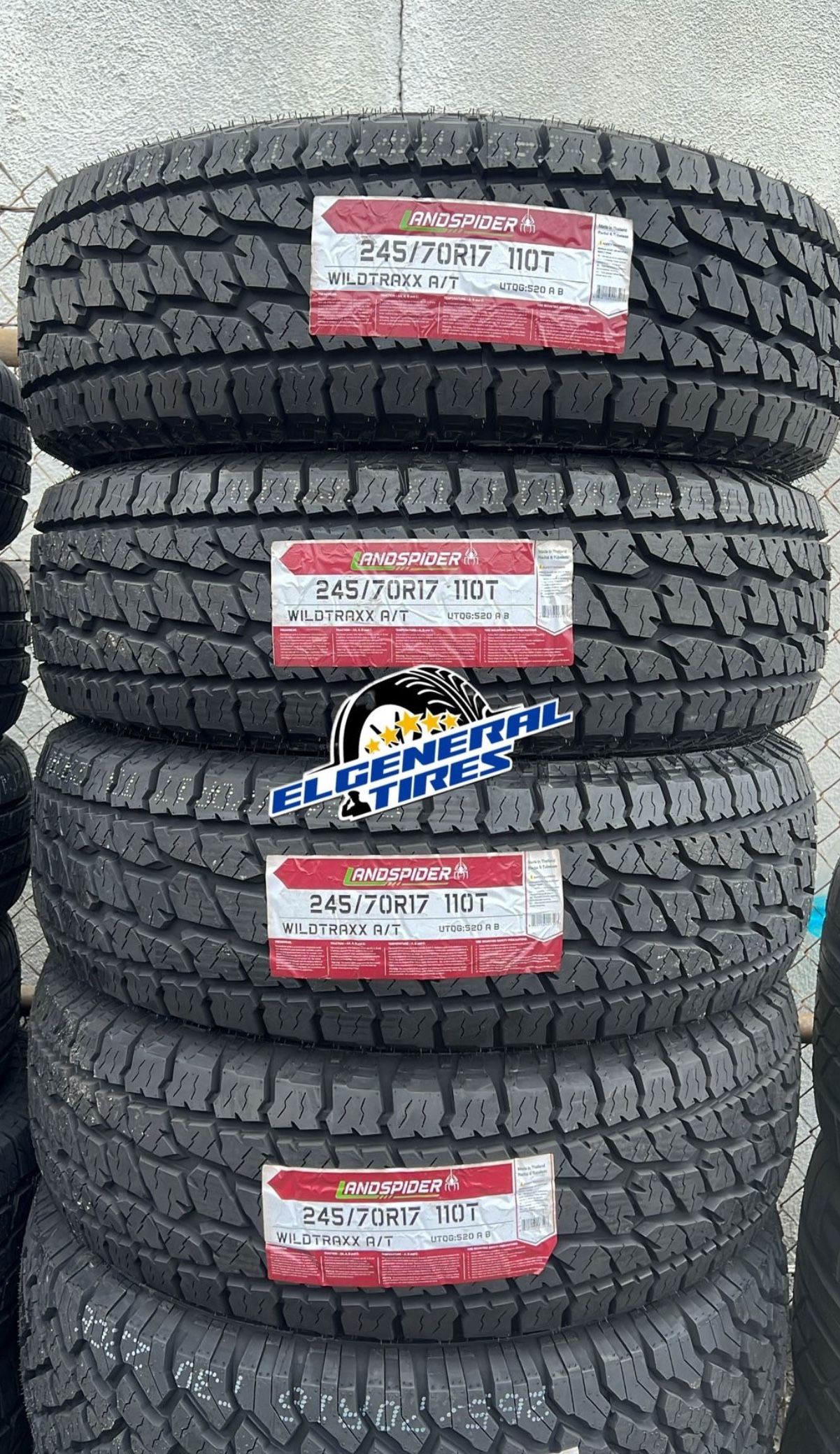 New Tires 245/70/17 Set Of 4 Landspider Installed And Balanced Set De 4 Llantas Nuevas Instaladas Y Balanceadas 