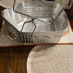 Silver Turkey Fryer Basket 