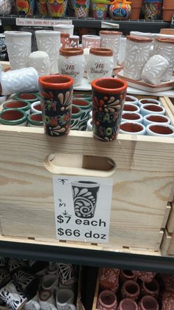 talavera shot glass $7 each $66 doz