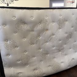 Full mattress with mattress topper