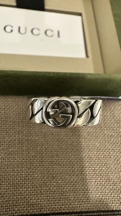 Gucci Interlocking G Sterling Silver Ring Size 13 / US 6.5