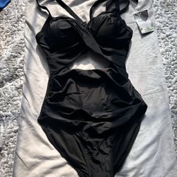 Black One Piece Bathing Suit