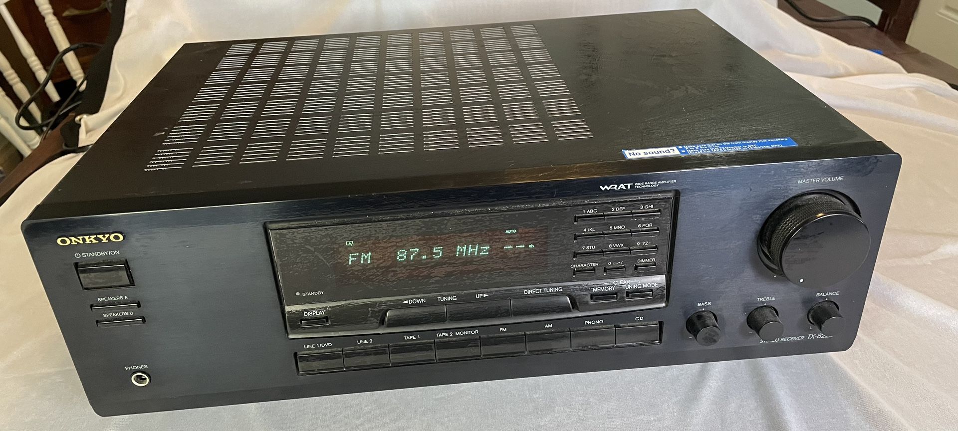 Onkyo TX-8222 AM/FM Stereo Radio Receiver