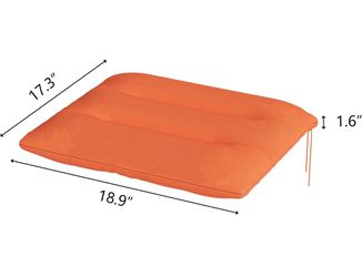 New- Set of 2 Outdoor Seat Cushion 19"x17"x 1.5”