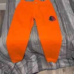 Orange Moncler Joggers