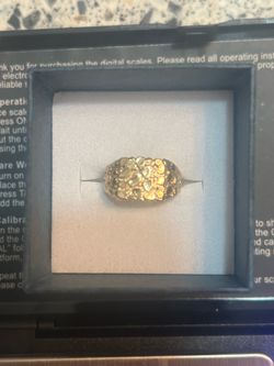 14k gold nugget ring