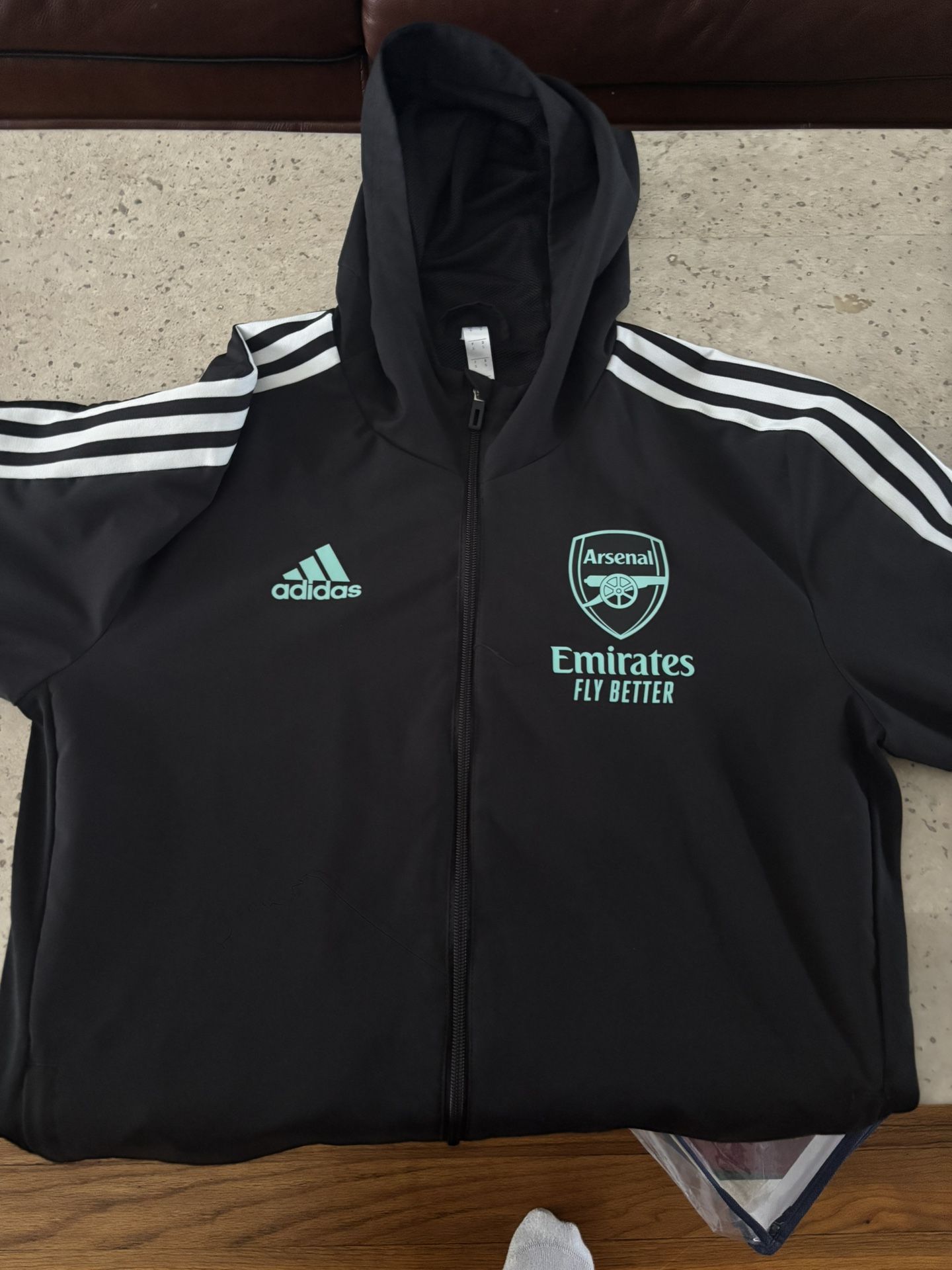 Adidas arsenal waterproof track hoodie