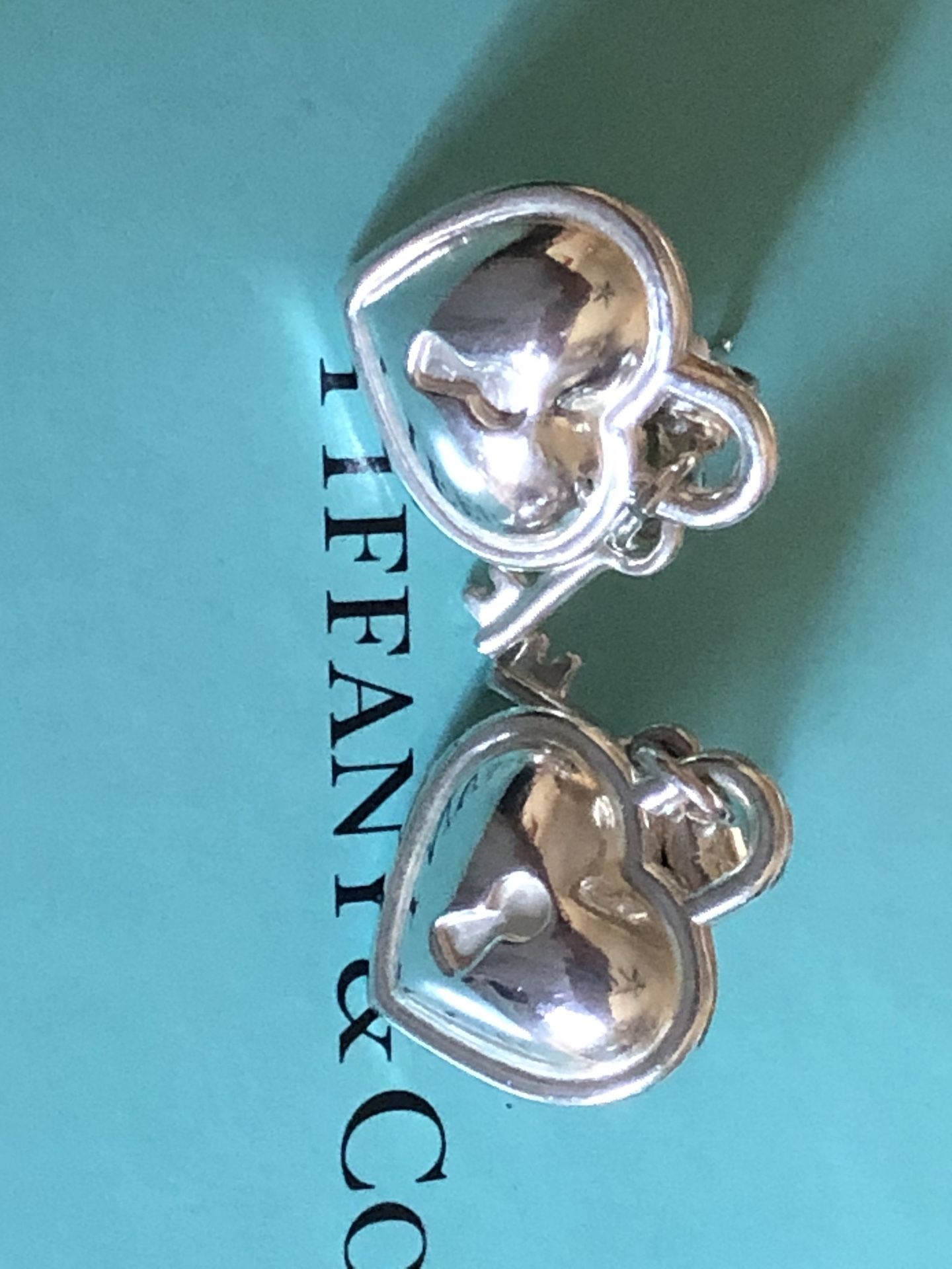 Tiffany & Co. Vintage Heart Lock Earrings