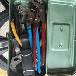 Miscellaneous Tools And Old School Tool Box $50 Obo