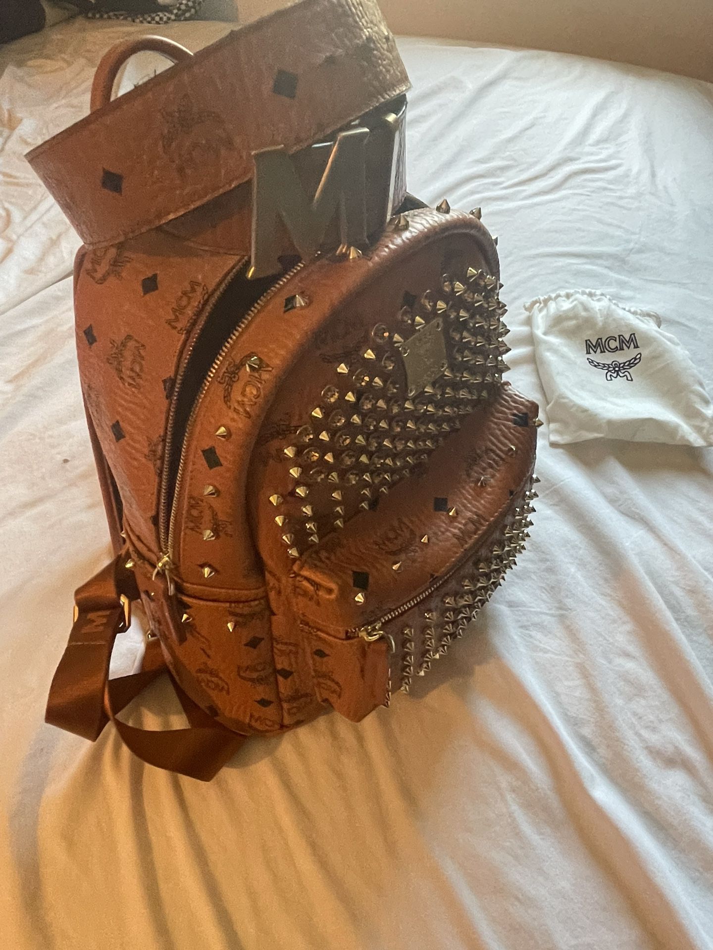 Mcm Full Set Bag + Belt