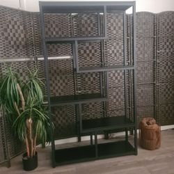 Bluebell 6-Tier Wood and Metal Bookcase / Shelf