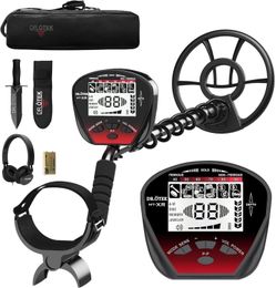 DR.ÖTEK Metal Detector for Adults Waterproof, Professional Gold Detector Kit with High Accuracy, 10" IP68 Coil, Backlight LCD Display, 5 Modes, Advanc