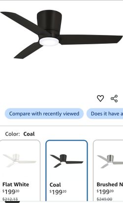 New black ceiling fan
