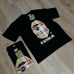 Burberry x BAPE Ape black T-shirt Small