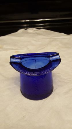 Vintage Cobalt Blue Ashtray