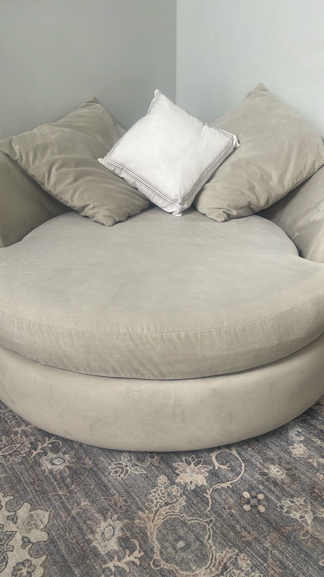 Round Oversized Couch