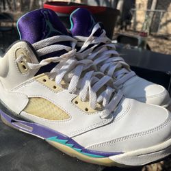 Size 7y Jordan 5 Grape