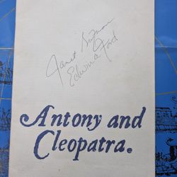 ROYAL SHAKESPEARE COMPANY IN LONDON ENGLAND  A  ANTONY AND CLEOPATRA (RST) Souvenir Programme Signed 1971