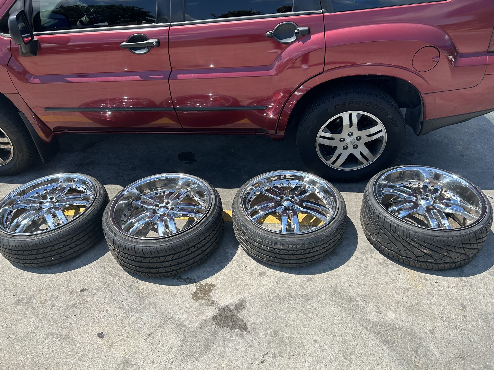 22 Inch Chrome Rims 5x114.3Need Gone 