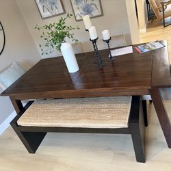 CB2 Dining Table + 4 chairs + bench seating