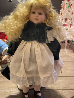 1990’s Vintage Porcelain Girl Doll