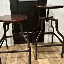 Set Of 2 Adjustable Height Counter Stools