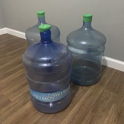 3- 5 Gallon Water Jugs 