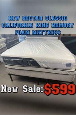 NEW NECTAR CLASSIC CALIFORNIA KING MEMORY FOAM MATTRESS
