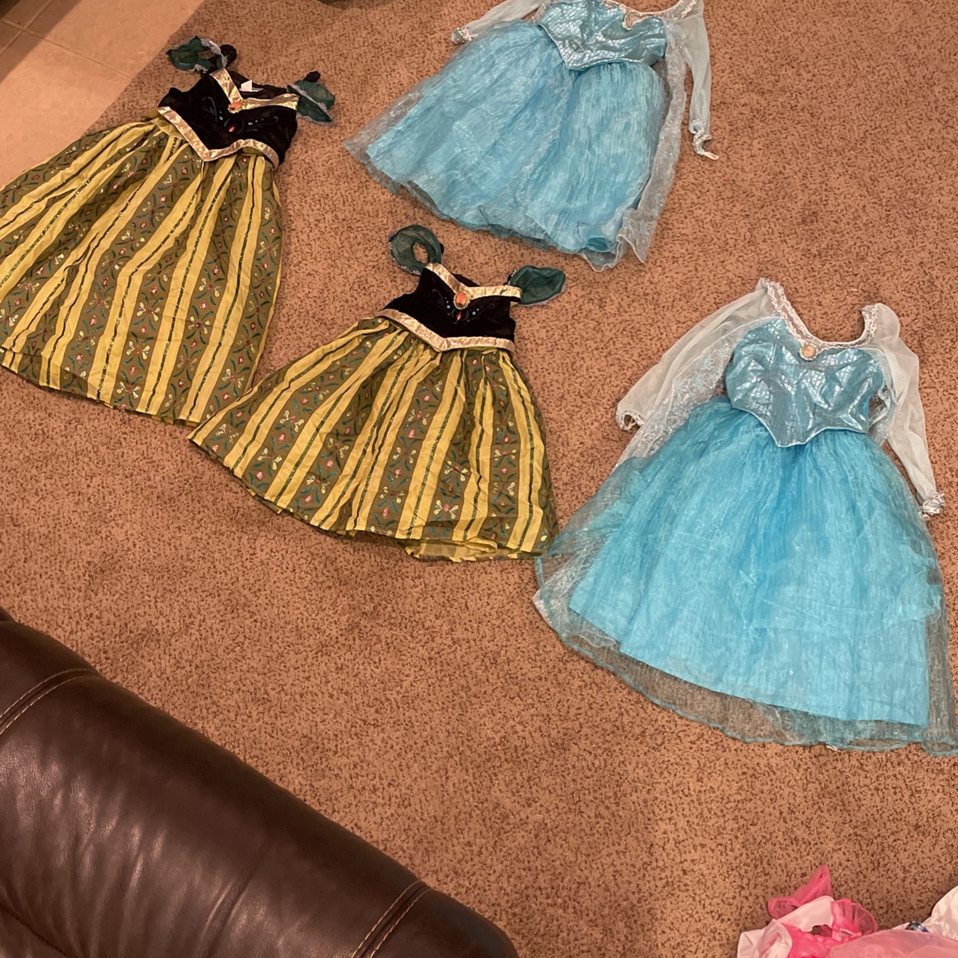 Anna and Elsa dresses