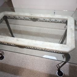 Glass Dining Room Table (Price Negotiable, see Description)