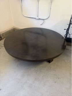 solid wood coffee table