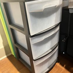 3 Drawer Storage - Sturdy Plastic 