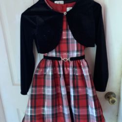 Girls Christmas Dress. Like New . Rare Editions   Size10