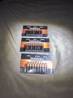 3 16 pack of Duracell powerboost double AA batteries.