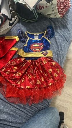 Girls Superman Costume. Kid 4t-6t 