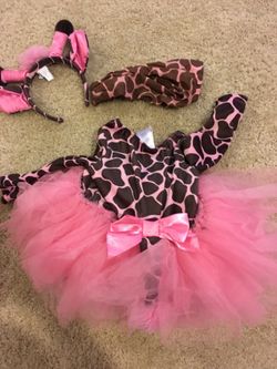Halloween costume pink giraffe