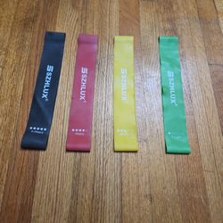 Resistance Bands for Working Out, Exercise Bands Resistance Bands Set with 4 Resistance Levels, Multi-Colored Workout Bands for Indoor and Outdoor