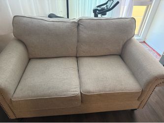 Modern Beige Sofa & Accent Chair Set