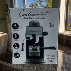Continental Espresso Machine Open Box