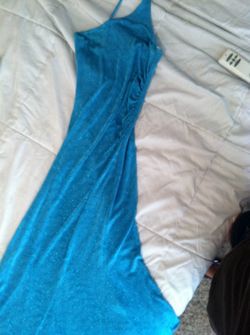 Turquoise evening dress size small