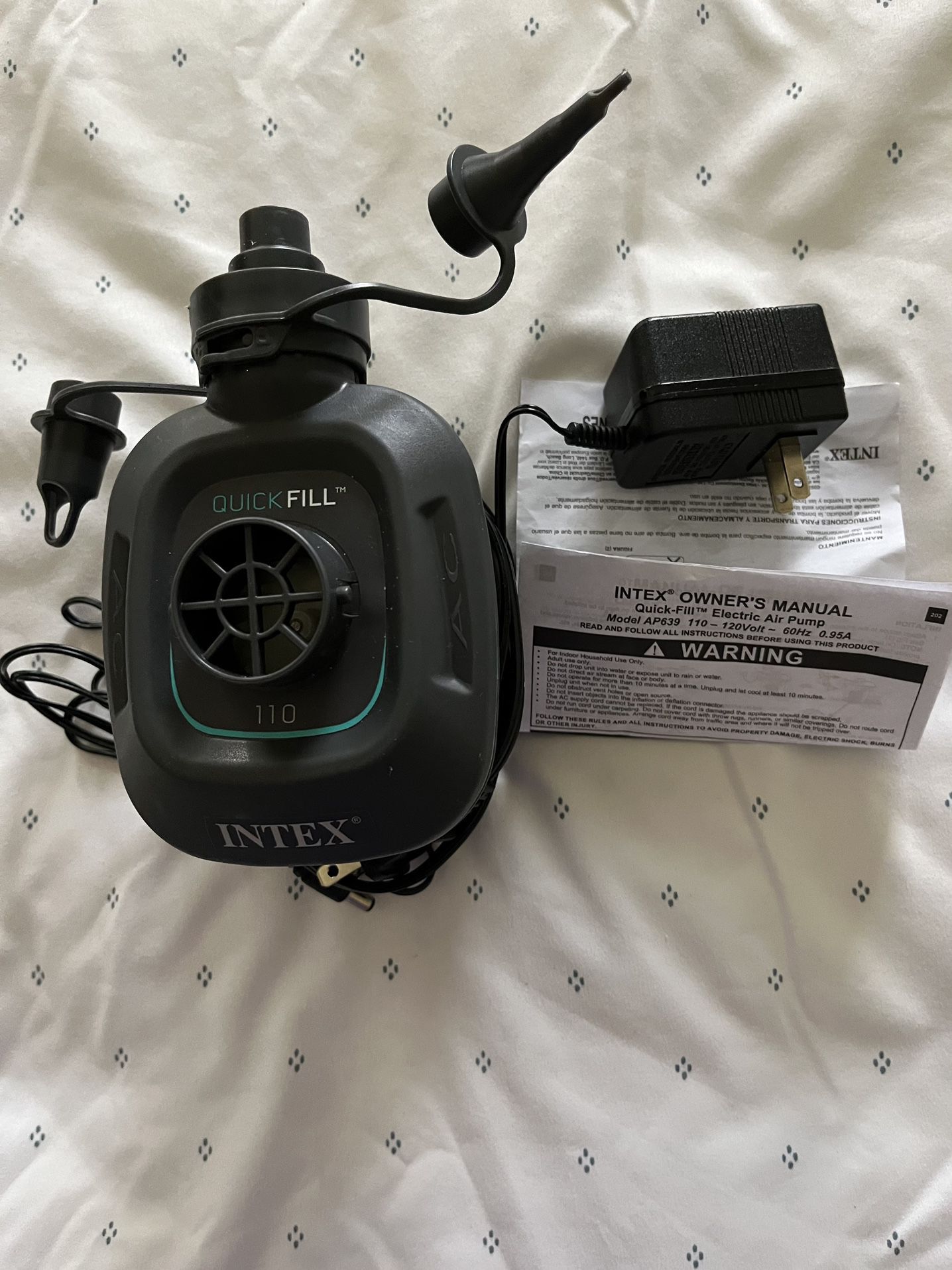 Electric INTEX 639 Quick Fill Air Pump