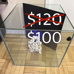 Glass Aquarium / Fish Tank 60 Gallon Cube