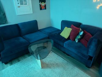 Modular Suede Couch