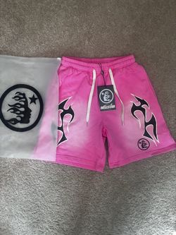 Hellstar Pink Graphic Shorts