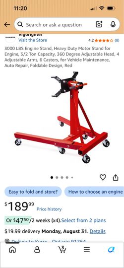 Engine stand 3000 lb new in open box