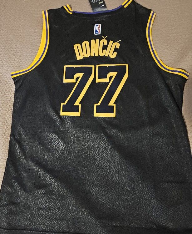 Los Angeles LAKERS  Doncic Black Jerseys 